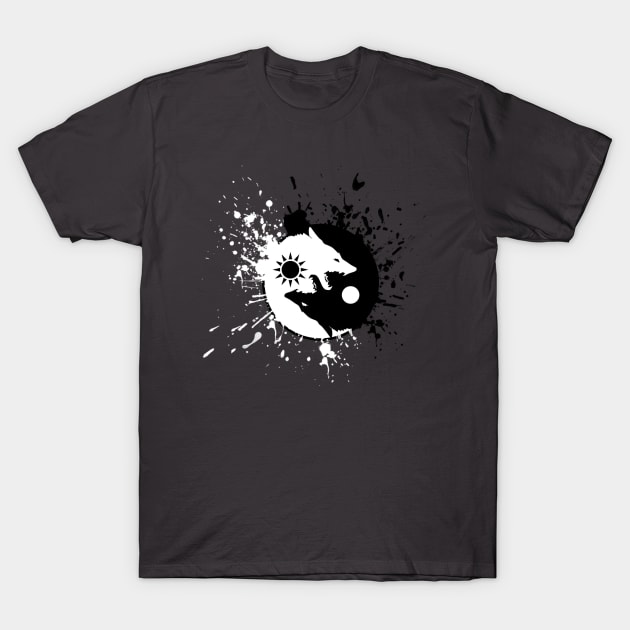 Hati and Skoll T-Shirt by Forsakendusk